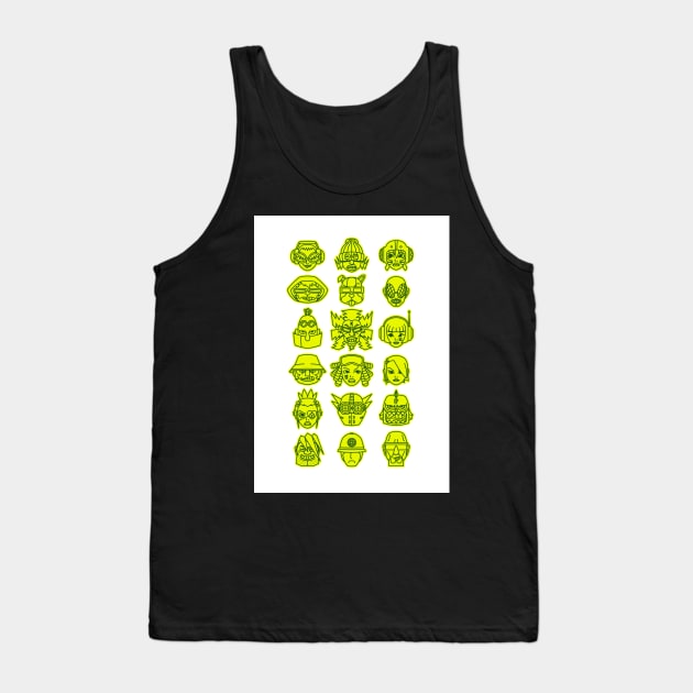 Jet Set Radio Characters Tank Top by barbes-artworks